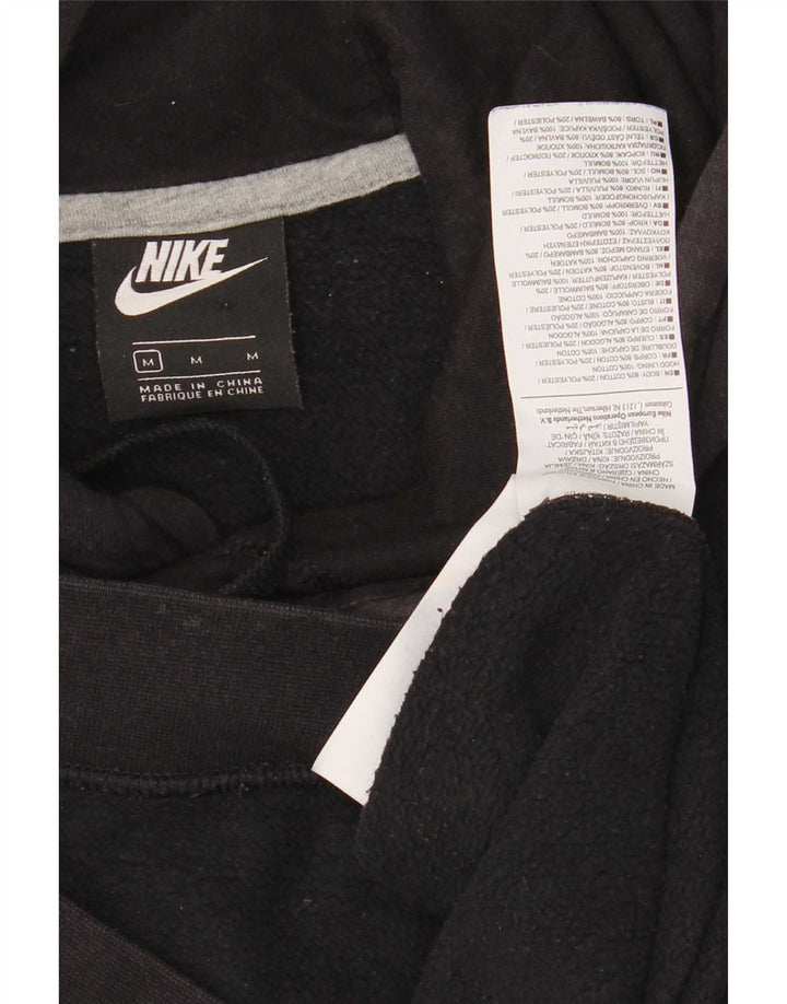 Felpa con cappuccio grafica Nike da uomo in cotone nero medio