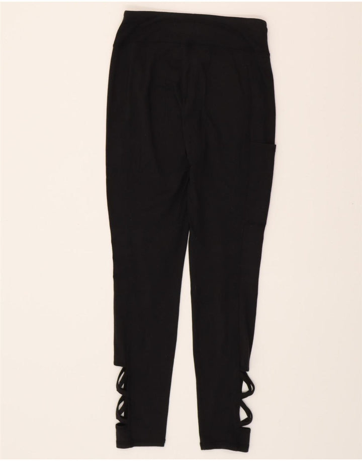 HOLLISTER Womens Leggings UK 8 Small Black Cotton