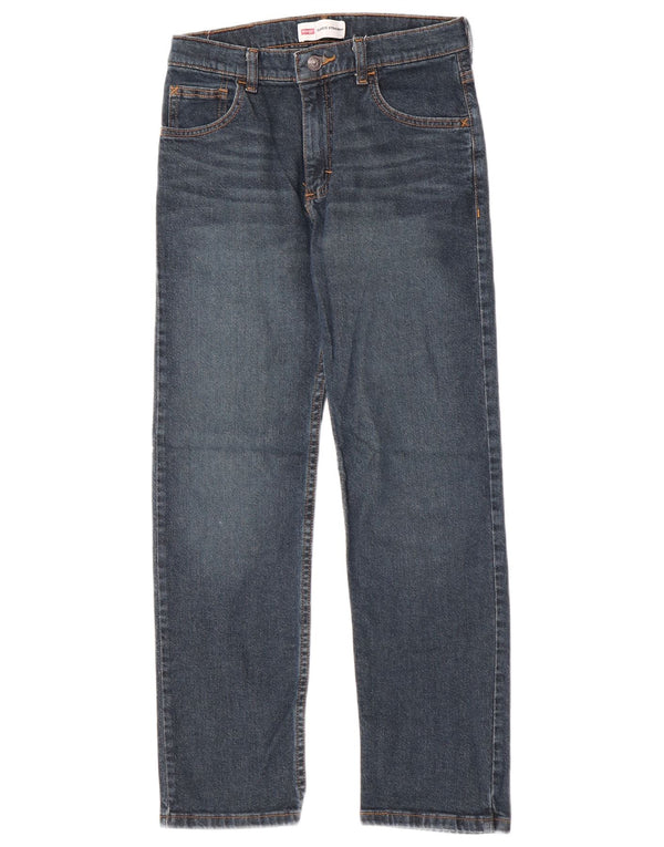 Jeans dritti Wrangler da ragazzo vestibilità classica 13-14 anni W27 L27 cotone blu
