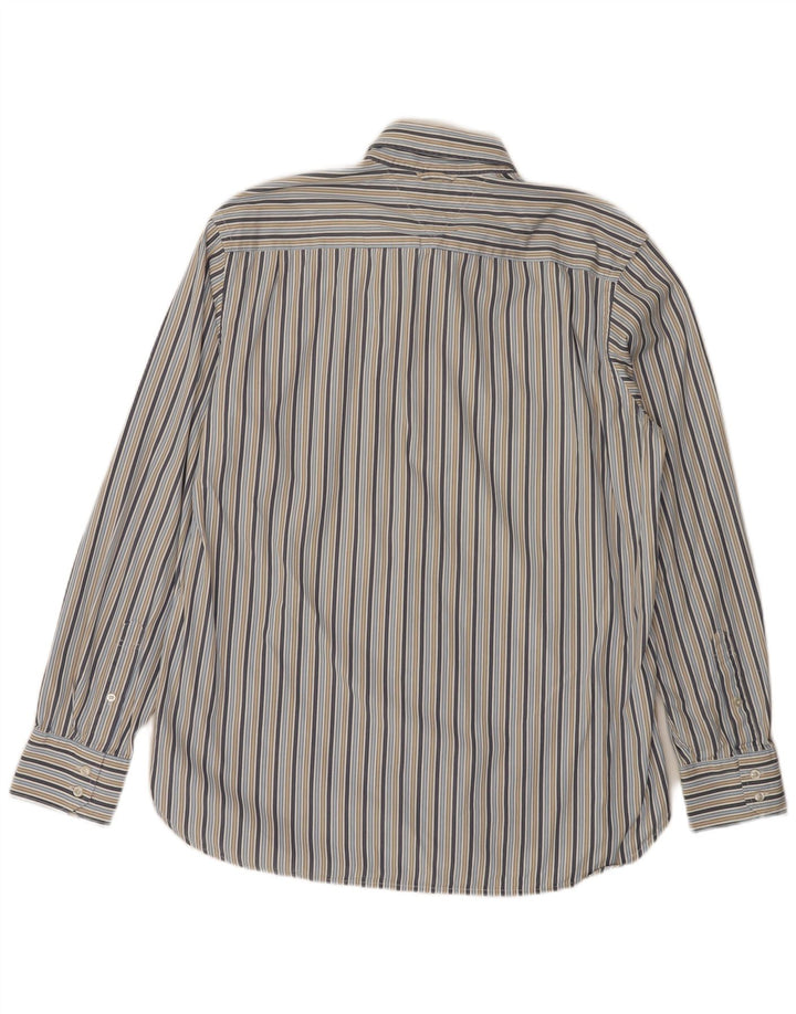 TOMMY HILFIGER Camicia da uomo grande in cotone a righe multicolori