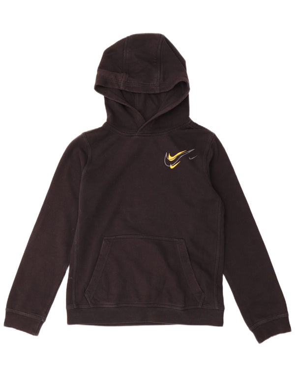 Felpa con cappuccio da ragazzo Nike 12-13 anni grande in cotone nero