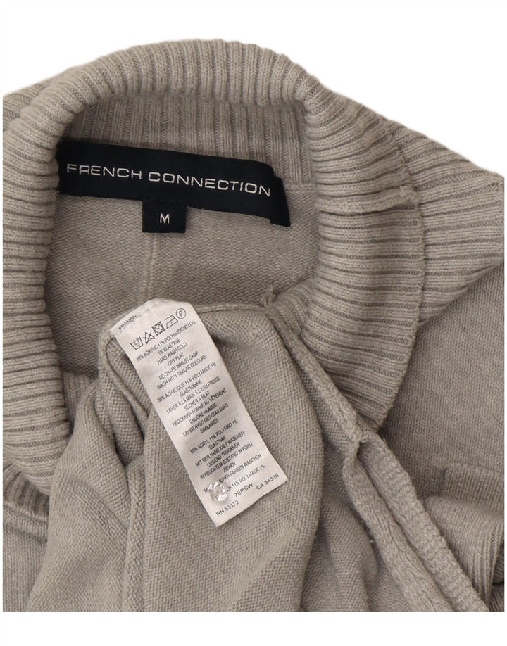Maglione maglione collo alto da donna French Connection UK 14 Grigio medio