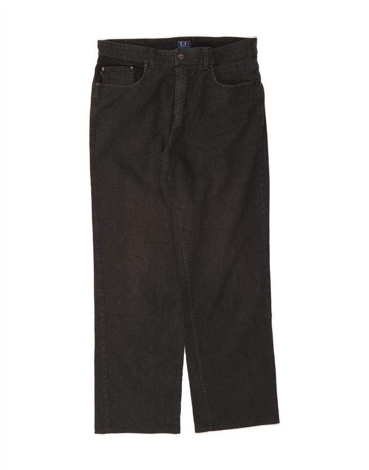 TRUSSARDI Mens Straight Jeans W35 L30  Grey Cotton Vintage Trussardi and Second-Hand Trussardi from Messina Hembry 