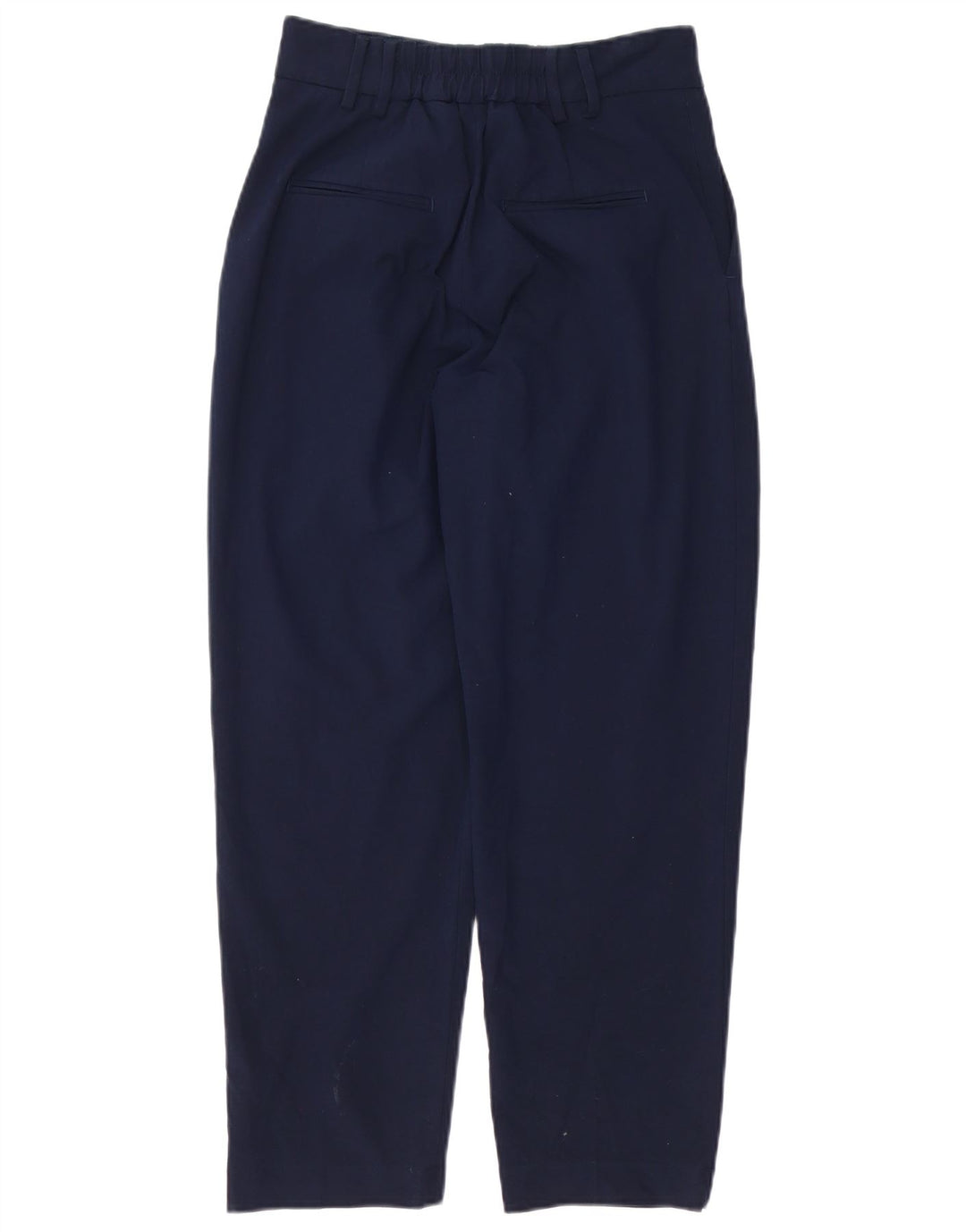 Pantaloni chino con pegging da donna Zara EU 34 2XS W28 L26 poliestere blu navy