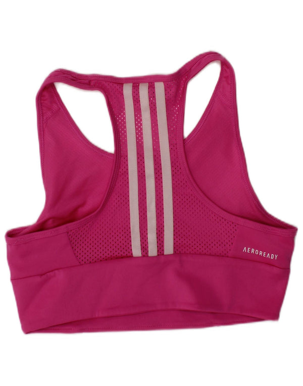 Top reggiseno sportivo grafico Adidas da donna UK 4/6 XS rosa