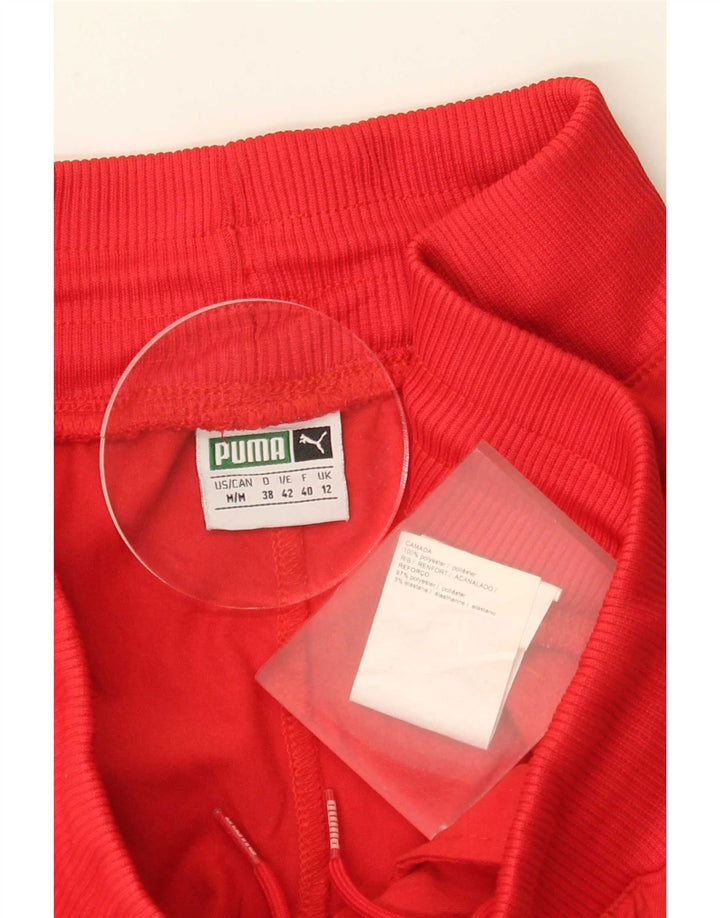 Pantaloni da tuta da donna Puma UK 12 Poliestere color block rosso medio