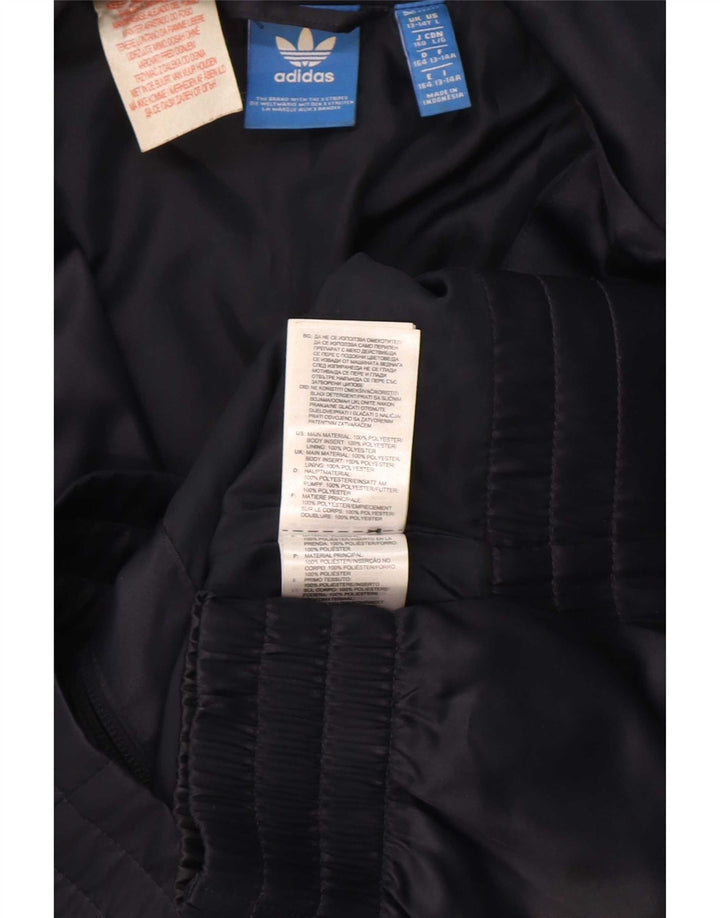 Giacca da tuta da ragazzo Adidas 13-14 anni in poliestere color block nero