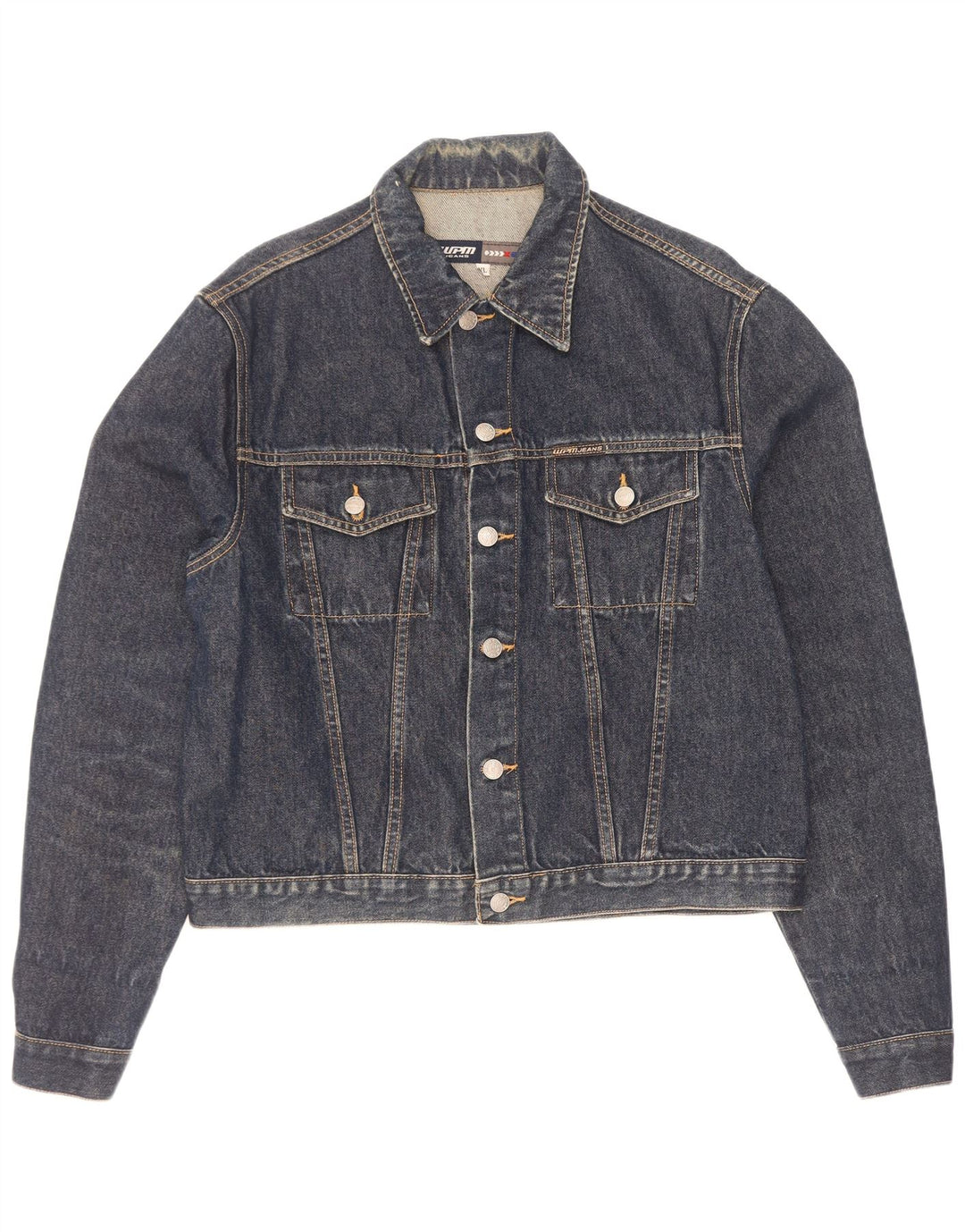 Giacca in denim da donna WPM UK 18 XL cotone blu navy