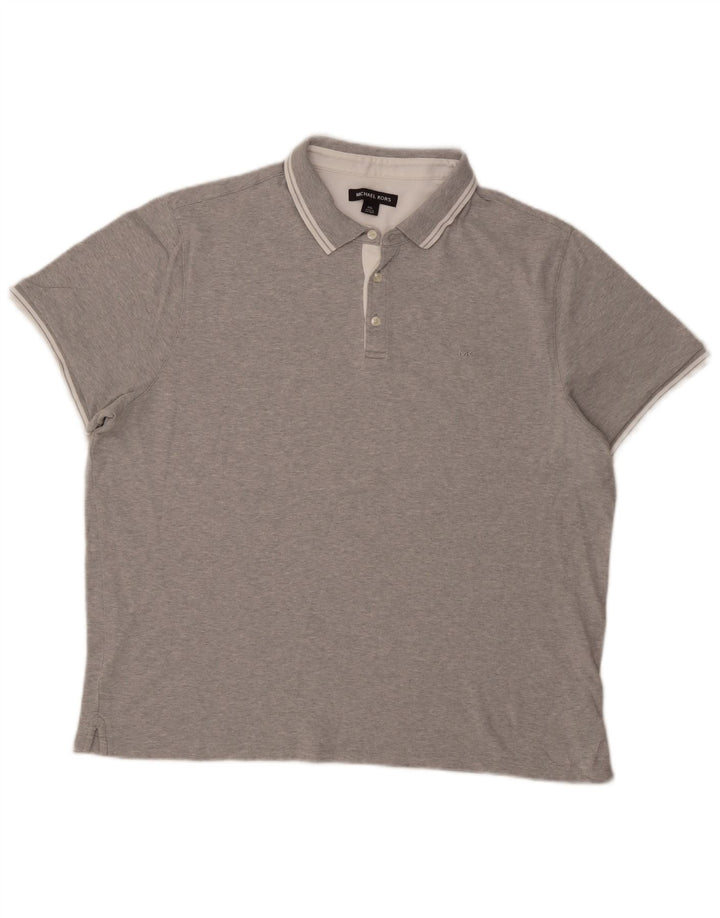 Polo da uomo Michael Kors 2XL in cotone grigio