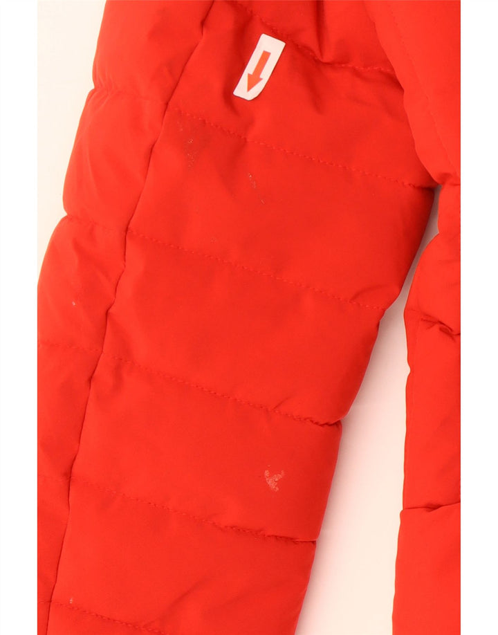 Giacca imbottita con cappuccio da donna Superdry UK 8 Small Poliestere rosso