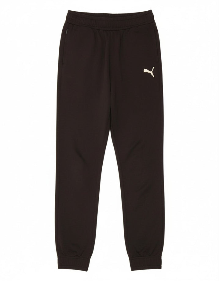 PUMA Boys Tracksuit Trousers Joggers 13-14 Years  Black Polyester