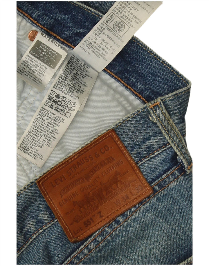 Levi's Uomo 551 Jeans dritti W34 L30 Cotone Blu