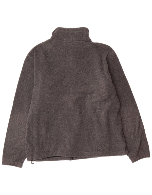 Giacca in pile da uomo COLUMBIA UK 40 Large Grigio Poliestere