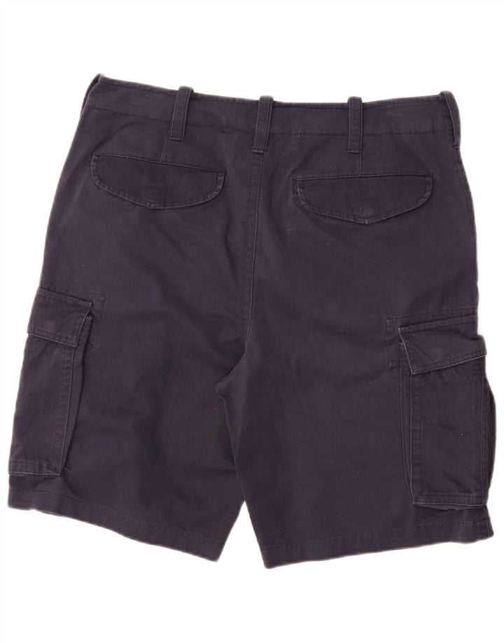 Pantaloncini cargo da uomo Tommy Hilfiger W34 Large in cotone blu navy