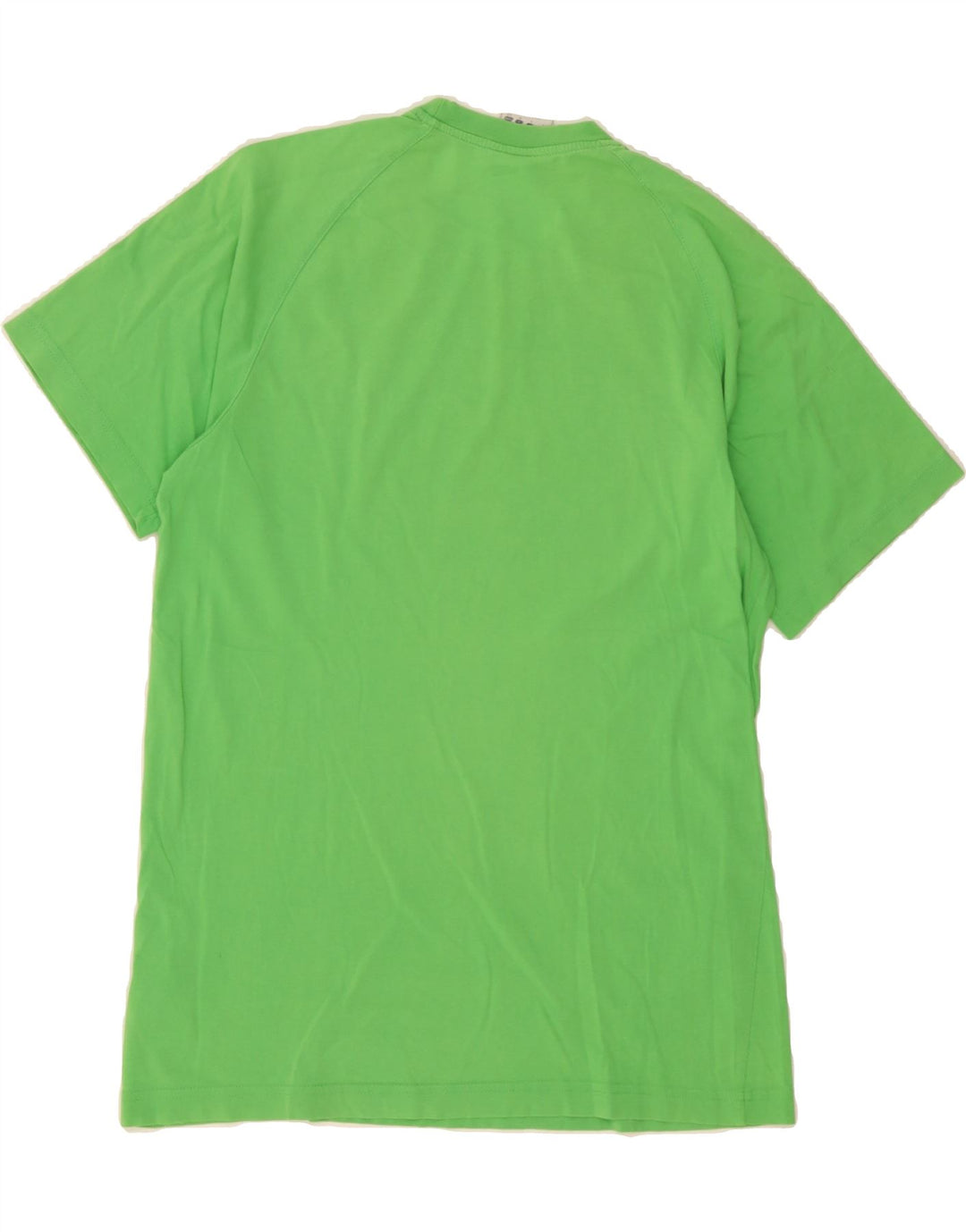 ADIDAS Mens Graphic T-Shirt Top Small Green Cotton Vintage Adidas and Second-Hand Adidas from Messina Hembry 