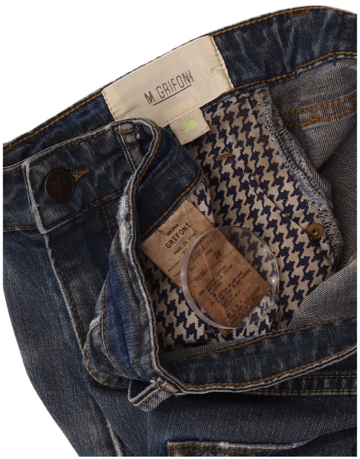 Jeans Donna Slim M.Grifoni W28 L26 Blu Cotone