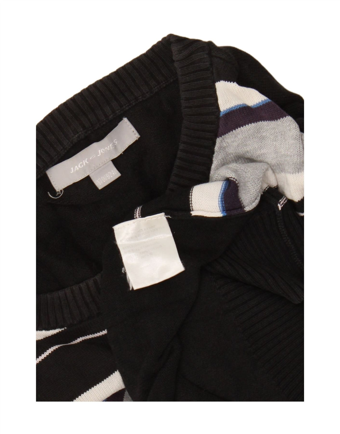 Maglione maglione girocollo da bambino Jack & Jones 15-16 anni in cotone a righe nere