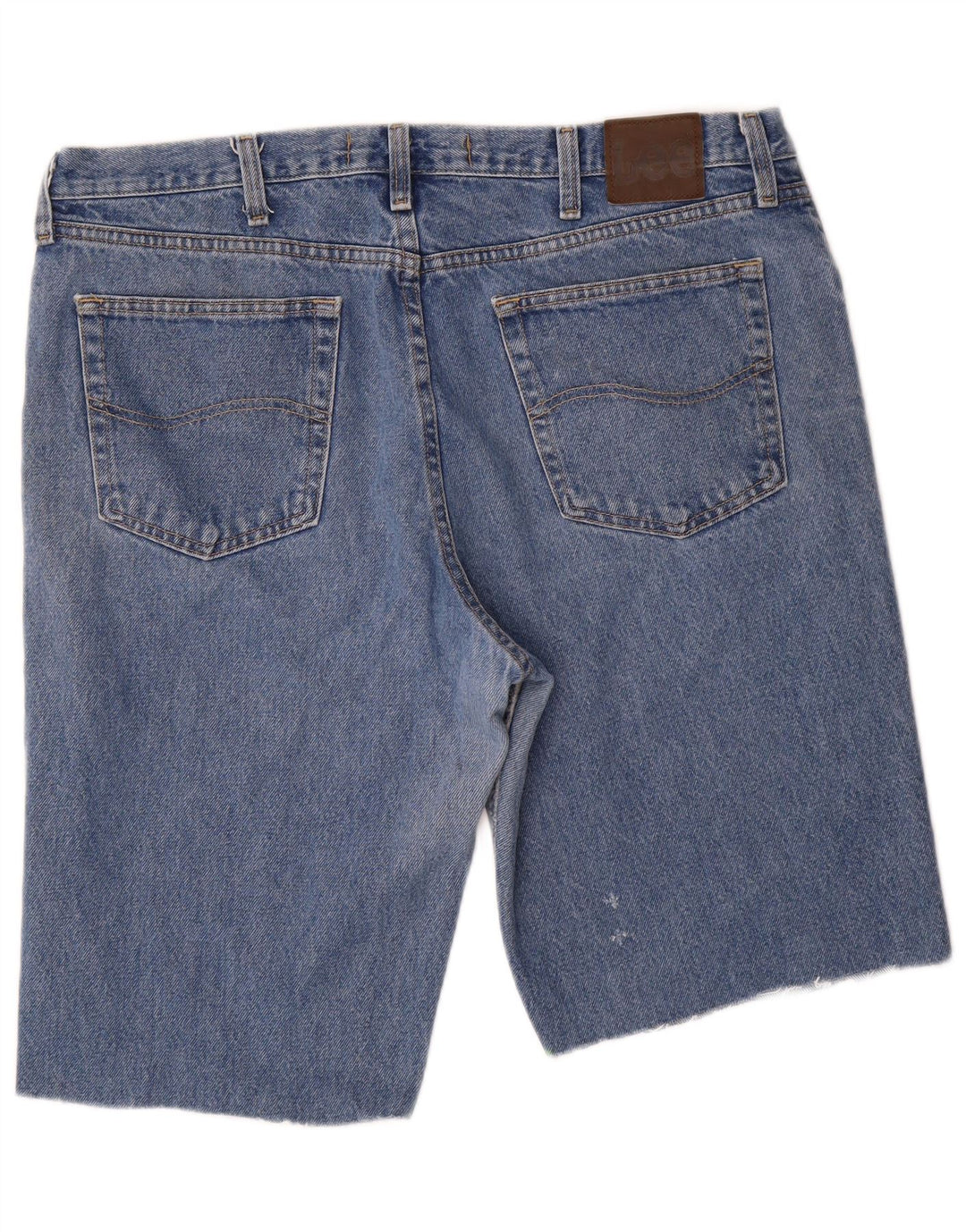 Pantaloncini di jeans vestibilità regolare da uomo Lee W38 XL cotone blu