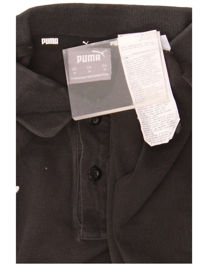 Polo PUMA da uomo in cotone nero medio