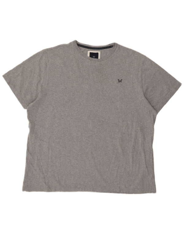 Crew Clothing T-shirt da uomo Top 2XL Cotone grigio