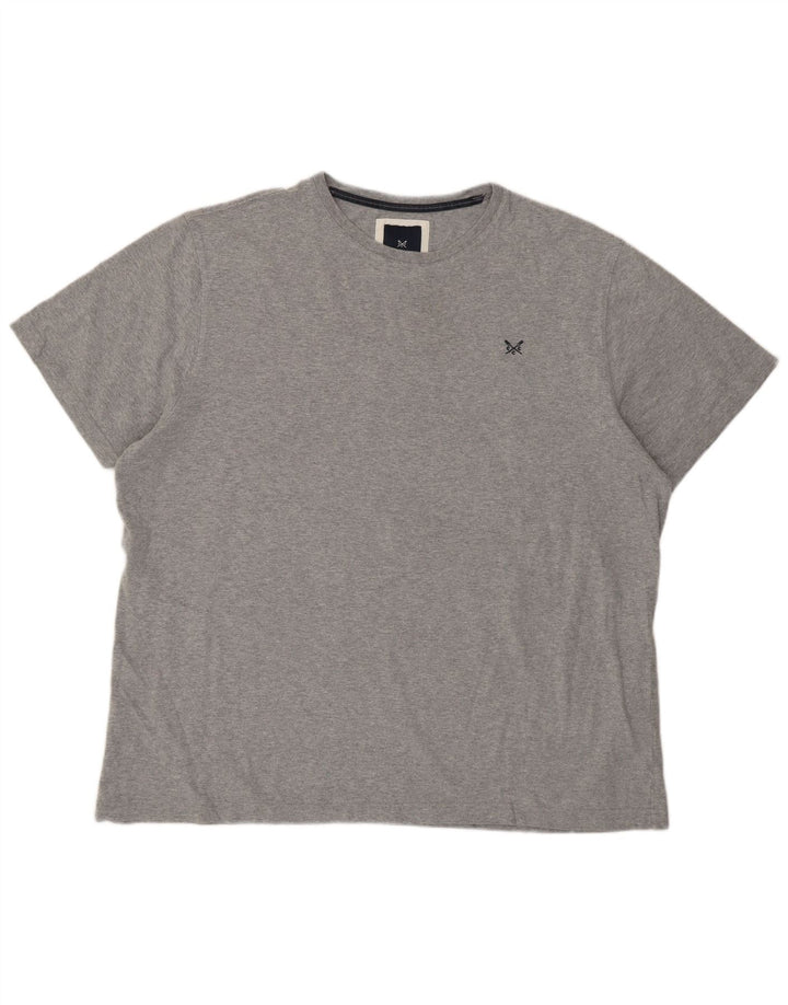 Crew Clothing T-shirt da uomo Top 2XL Cotone grigio