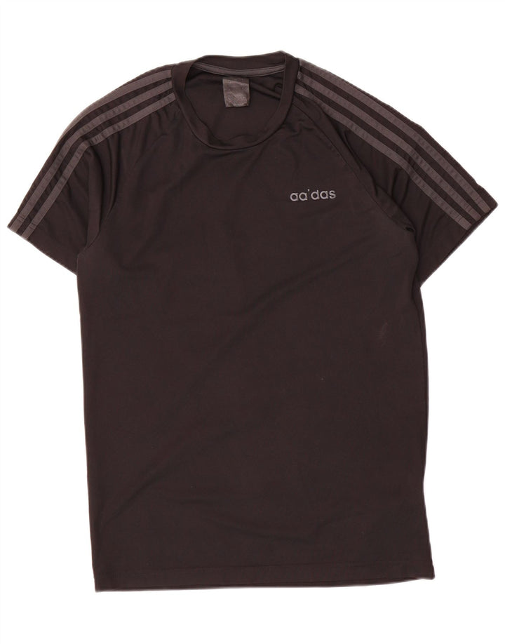 T-shirt da uomo Adidas Top Small nera in poliestere