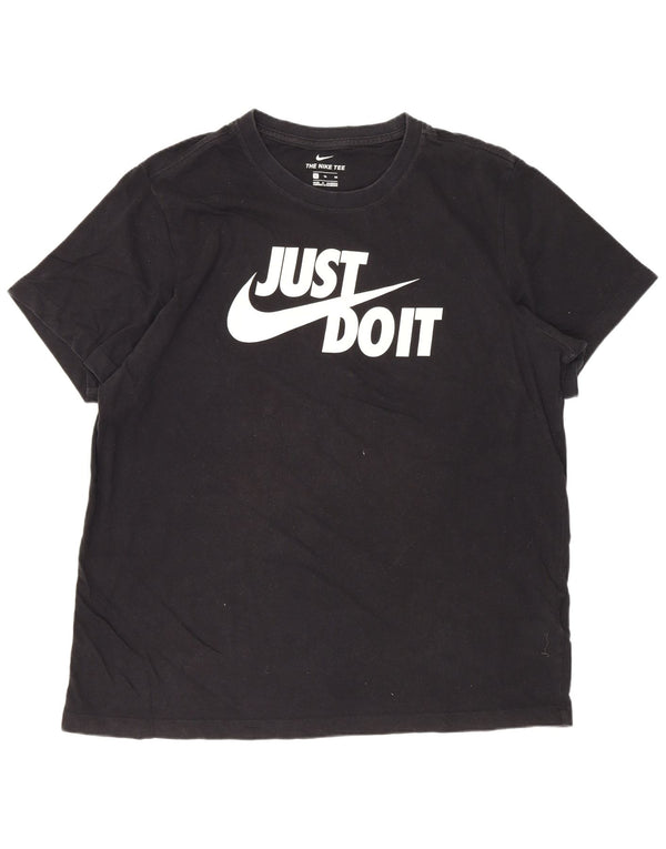 T-shirt grafica da uomo Nike Top XL in cotone nero