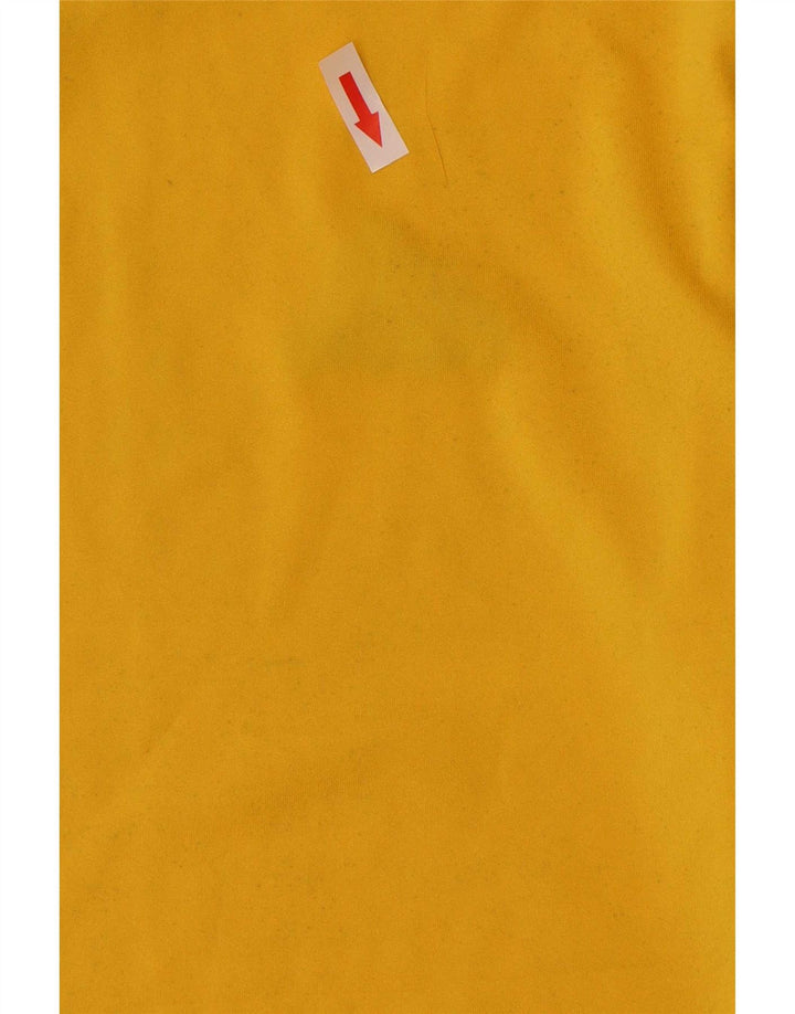 T-shirt Adidas Climalite da uomo Top color giallo medio