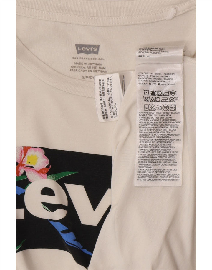 T-shirt grafica da uomo LEVI'S Top piccola in cotone bianco