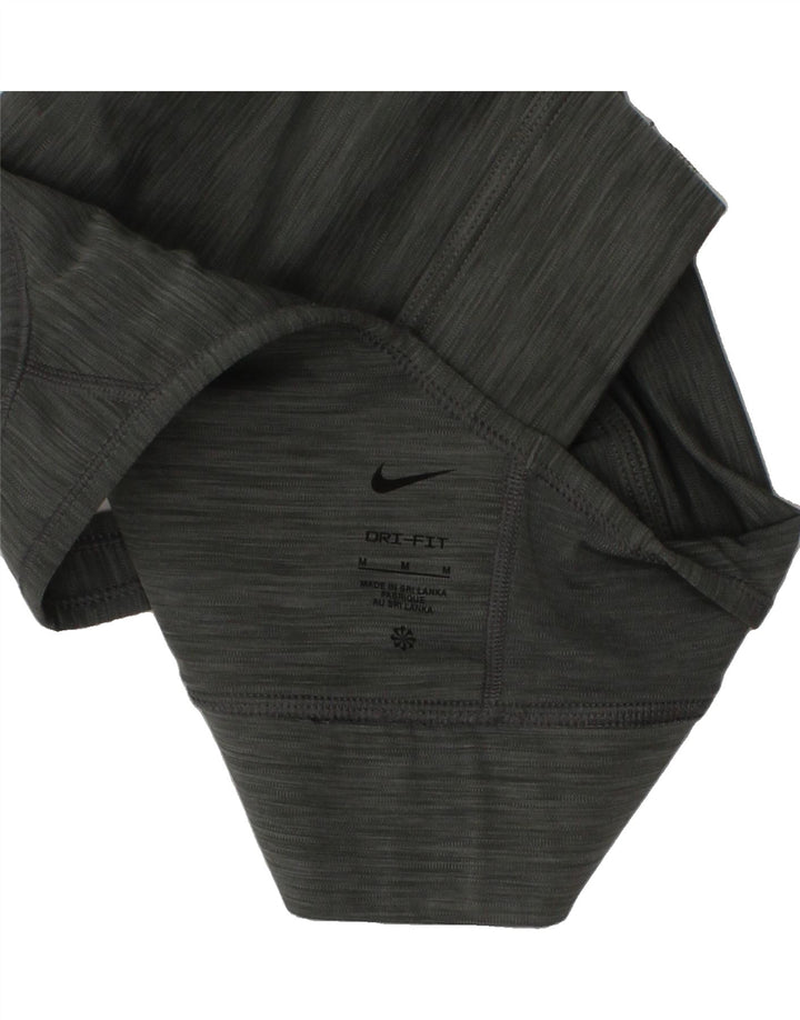 NIKE Womens Dri Fit Top UK 12 Medium Grey Polyester Vintage Nike and Second-Hand Nike from Messina Hembry 