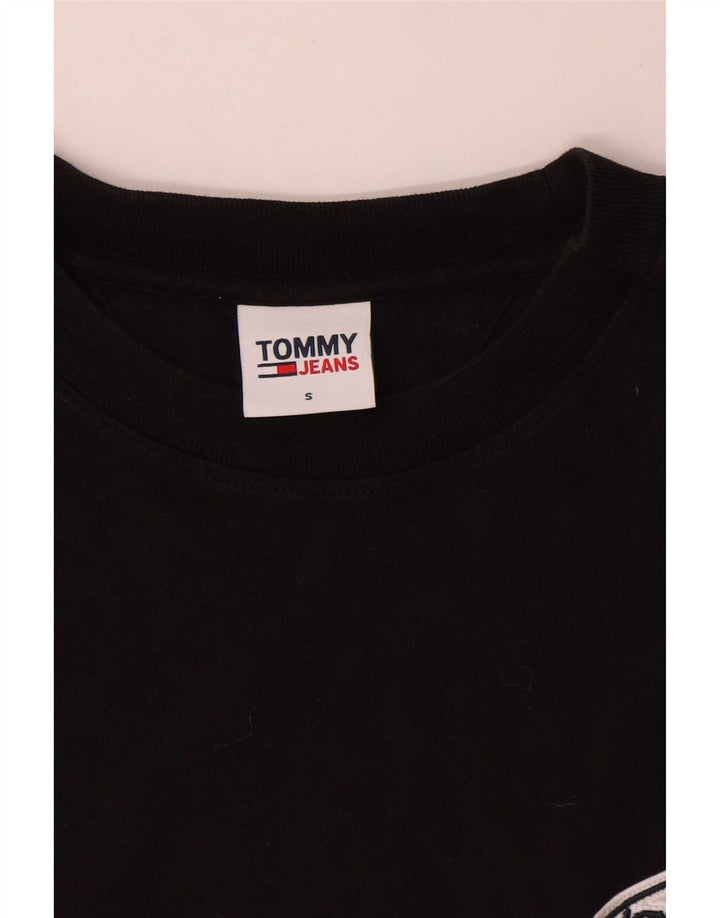 T-shirt da uomo Tommy Hilfiger Top piccola in cotone nero