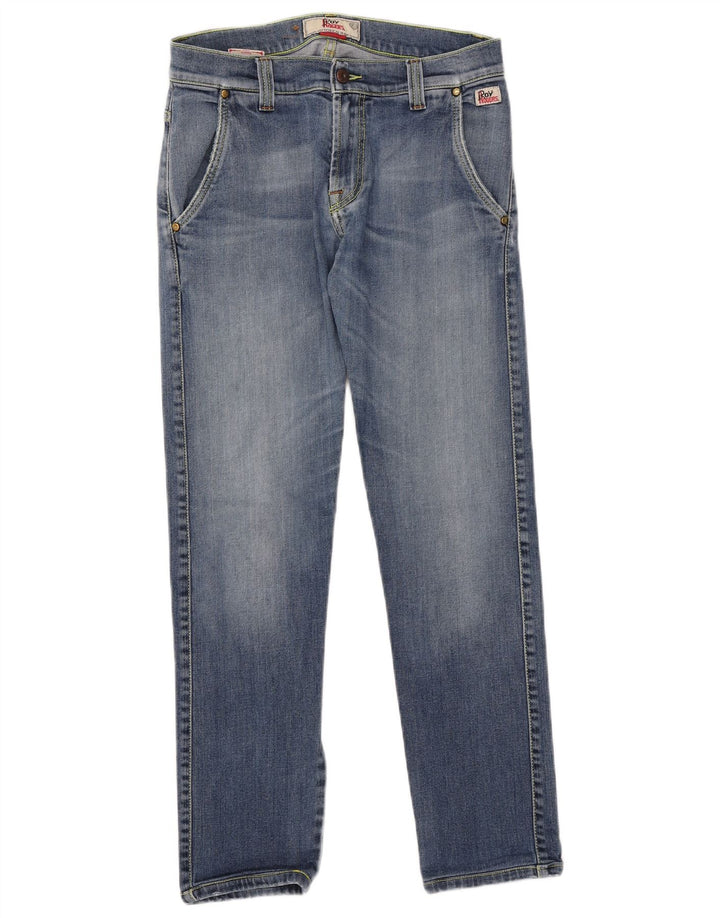 Jeans slim da uomo Roy Rogers W32 L30 cotone blu
