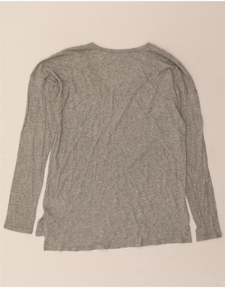 MICHAEL KORS Womens Top Long Sleeve UK 10 Small Grey Cotton Vintage Michael Kors and Second-Hand Michael Kors from Messina Hembry 
