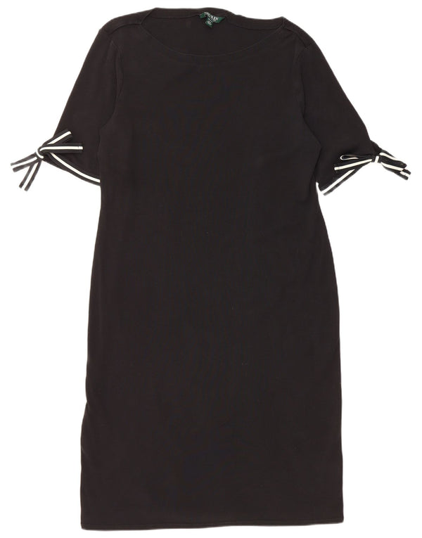 Abito tubino da donna Ralph Lauren UK 18 XL cotone nero