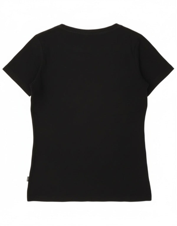 T-shirt da donna Eddie Bauer Top UK 12 media nera