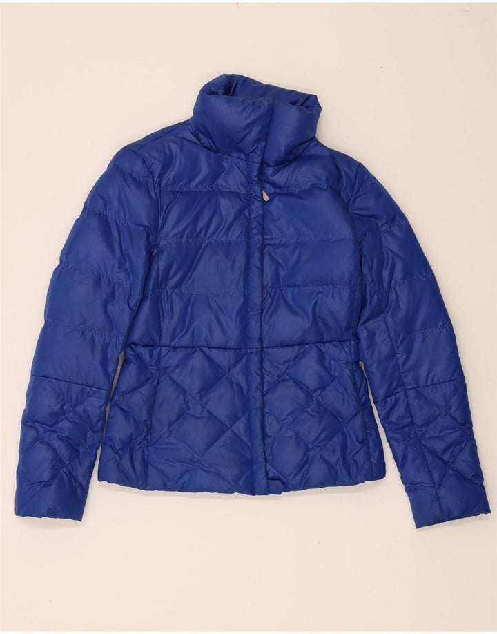 BENETTON Womens Padded Jacket UK 12 Medium Blue Vintage Benetton and Second-Hand Benetton from Messina Hembry 