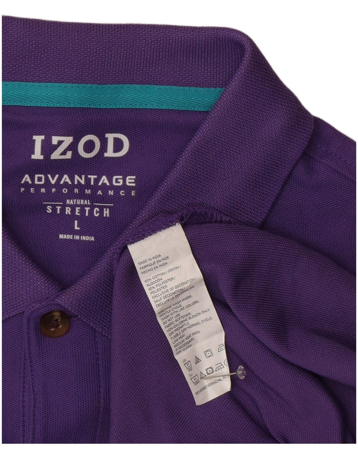 Polo da uomo Izod grande in cotone viola