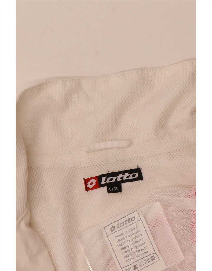 Giacca da tuta da donna Lotto UK 16 Large Poliestere color block bianco