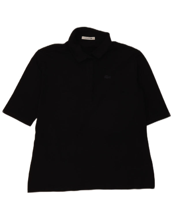 Polo da donna Lacoste taglia 48 XL in cotone nero