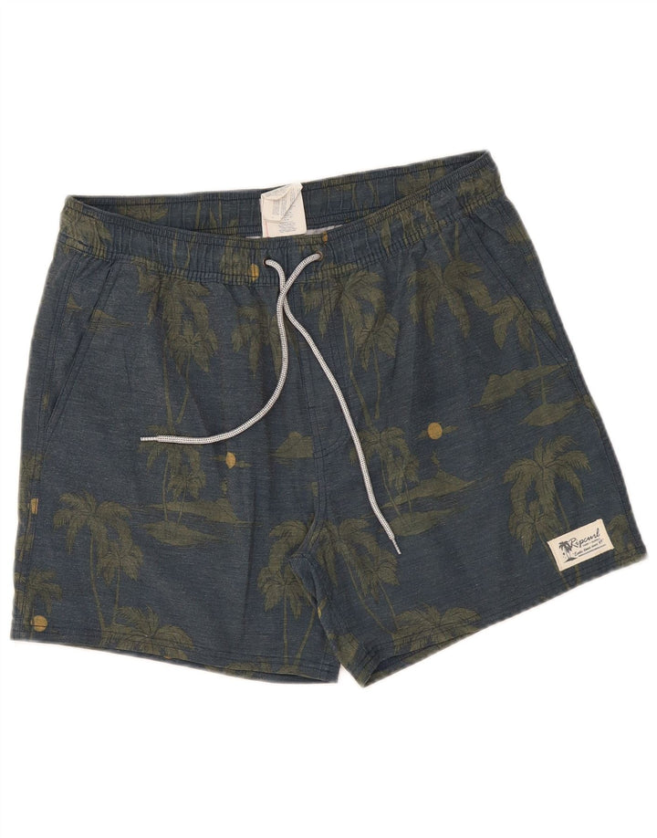 Pantaloncini sportivi da uomo Rip Curl in cotone floreale grigio medio