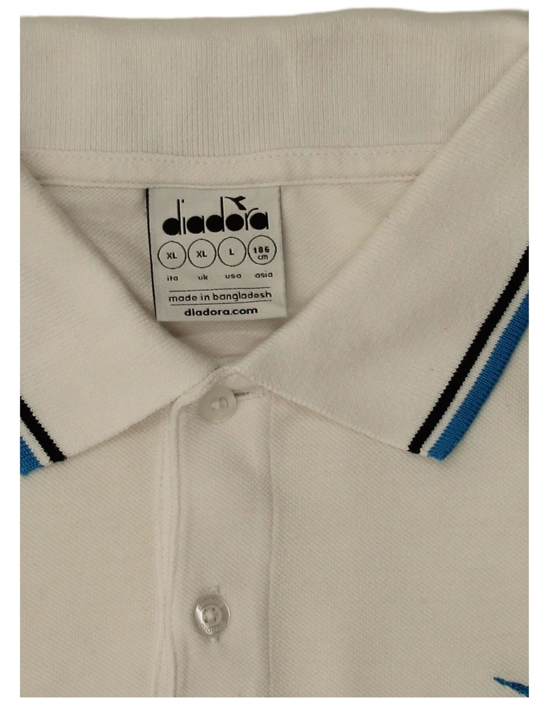 Polo Uomo DIADORA XL Cotone Bianco