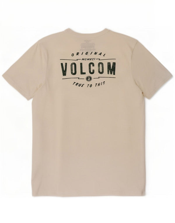 T-shirt grafica da uomo Volcom Top XL in cotone bianco