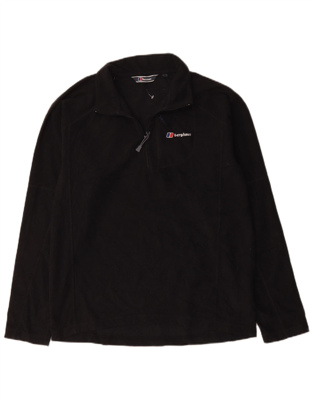 Maglione in pile da uomo Berghaus con zip e collo medio in poliestere nero