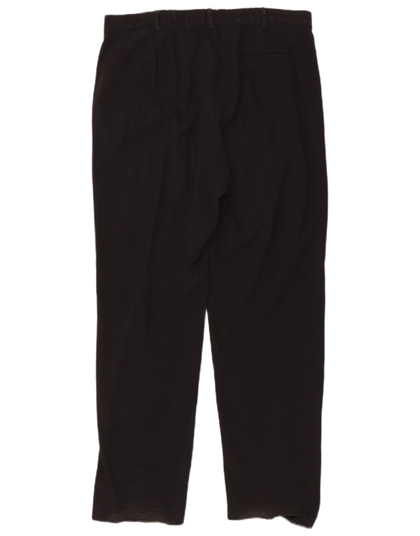 Pantaloni chino dritti da donna Marks & Spencer UK 16 Large W34 L30 neri
