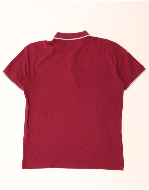 Polo Kappa Uomo XL Borgogna Cotone