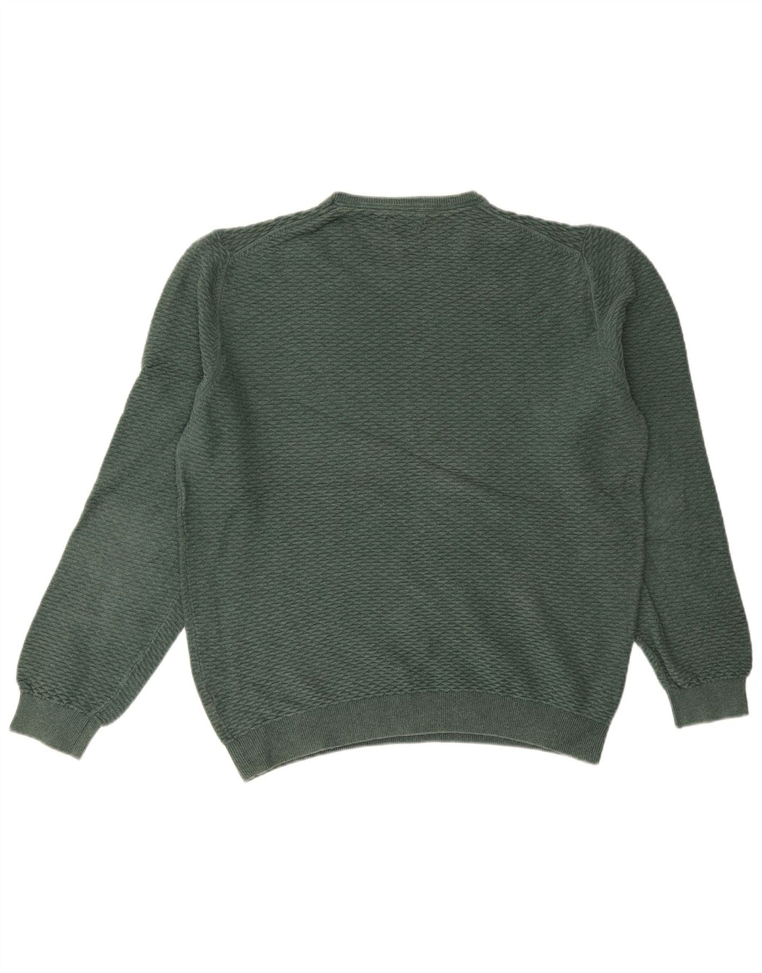 MASSIMO DUTTI Maglione maglione girocollo da uomo 2XL cotone verde
