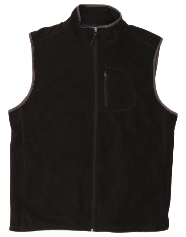 Gilet in pile da uomo Marks & Spencer UK 40 grande poliestere nero