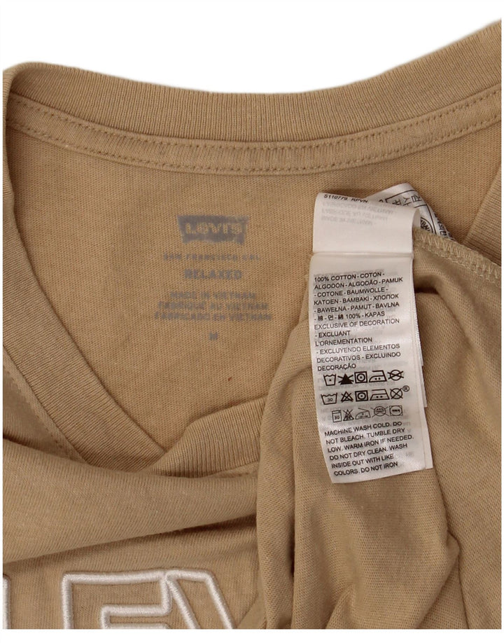 T-shirt grafica da uomo con vestibilità rilassata Levi's, cotone beige medio