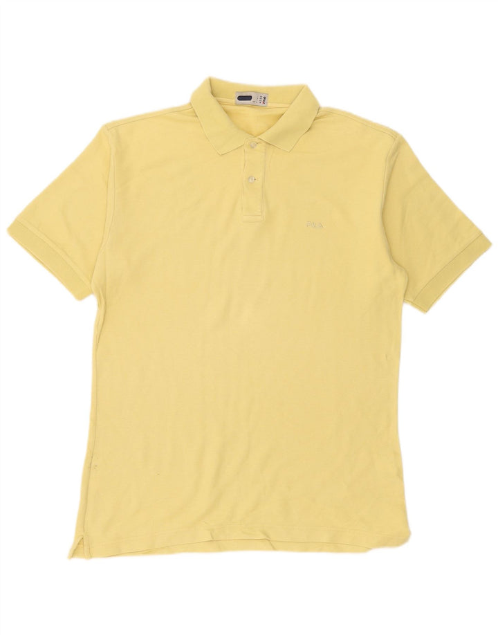 Polo da uomo Fila giallo medio