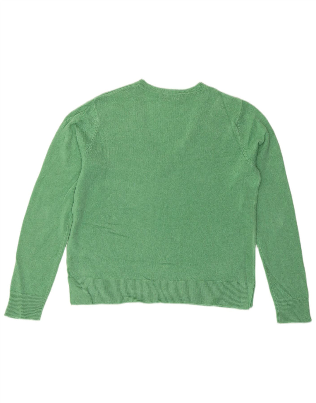 Maglione maglione con scollo a V da donna Marks & Spencer UK 14 grande verde